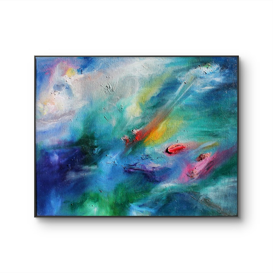 Abstract oil painting by Kamala Espig